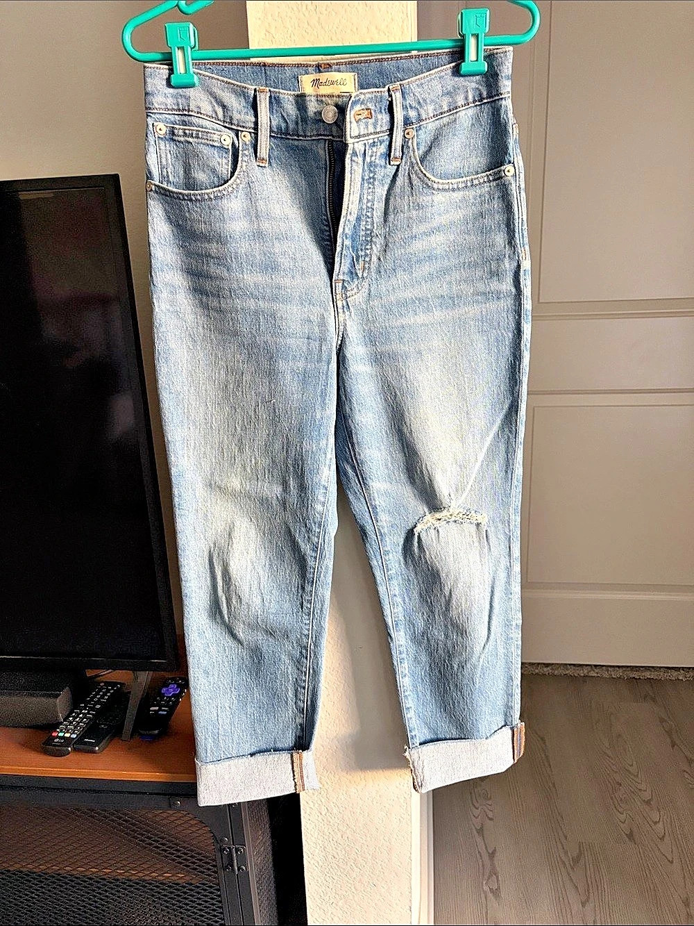 Madewell The Perfect Vintage Crop Jean Blue Size 27